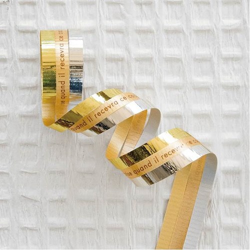 シャープカーリングリボンミックスカラー金5×5