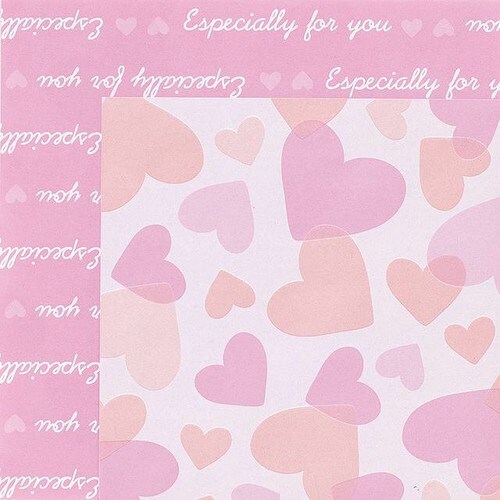 スイートハート包装紙/ピンク 50枚×2