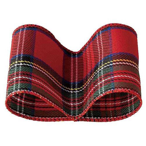 タータンチェックワイヤーリボン−1 1巻×3