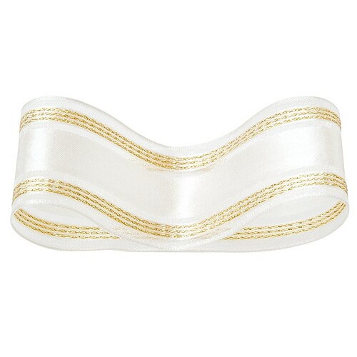 ダブルエレガントリボンオフホワイト−1 1巻×3