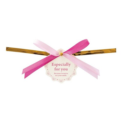 ダブルリボンワイヤータイ−3/ピンク 10個×5