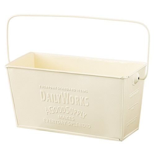 デイリーワークスブリキスクエアBK−M/アイボリ−