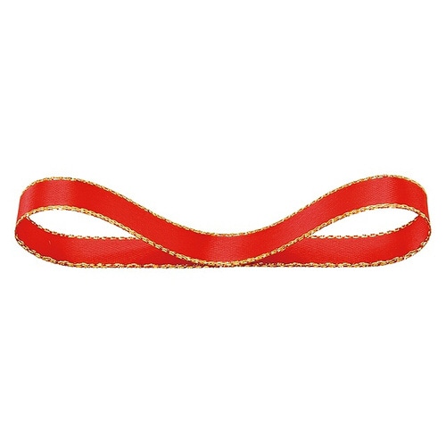 トゥインクルサテンリボンレッド10mm 1巻×5