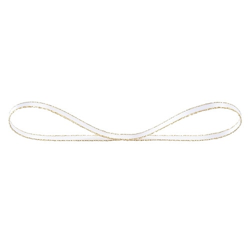 トゥインクルサテンリボンホワイト3mm 1巻×5