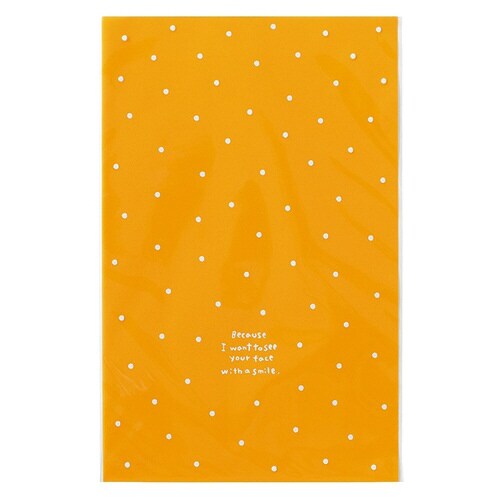ドットOPPギフトバッグ−オレンジ 50枚×5