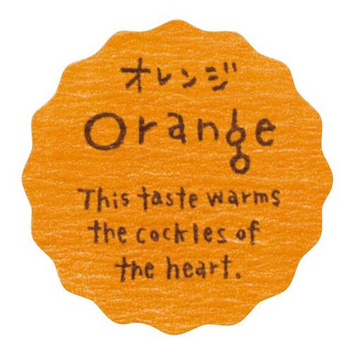 ナチュラルテイスティシール/オレンジ 200枚×5