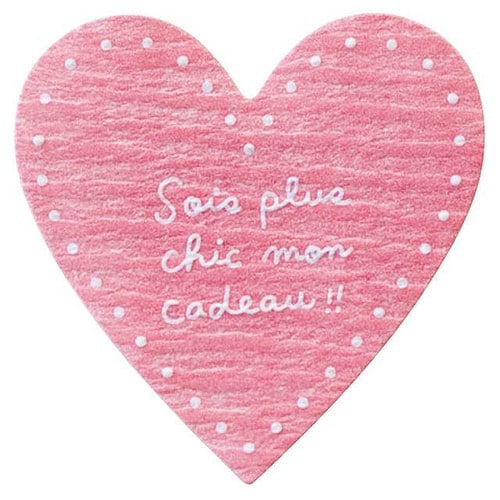 ナチュラルハートシール−ピンク 200枚×5