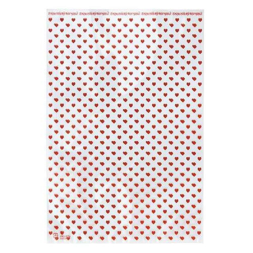 ハートレッドOPPギフトバッグ−3 50枚×5