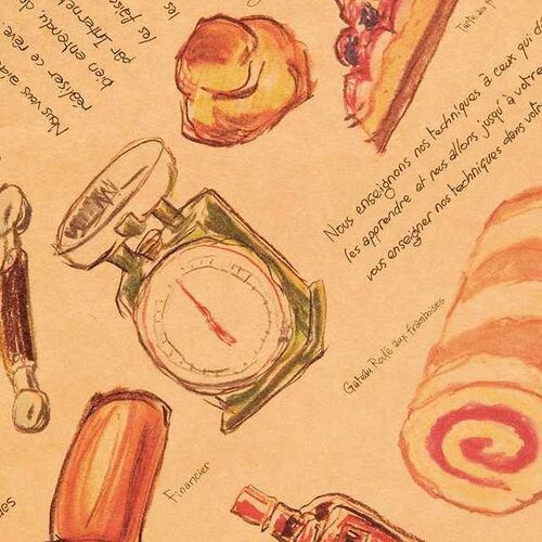 パティスリーコレクション包装紙−1 50枚×2