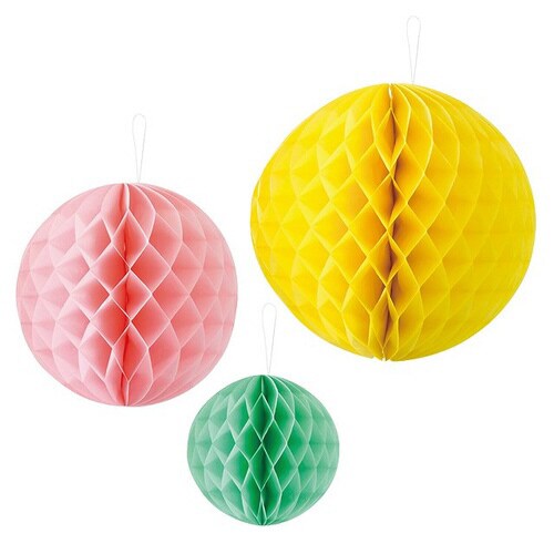 ハニカムボールアソート/イエロー−2 1セット×3