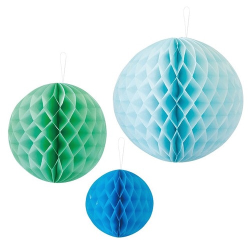 ハニカムボールアソート/ブルー−3 1セット×3