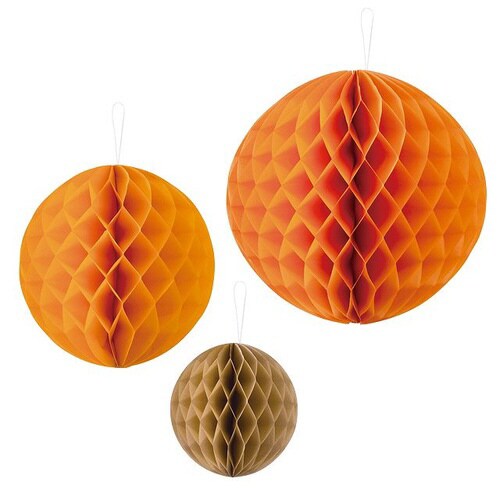 ハニカムボールアソート/オレンジ−4 1セット×3