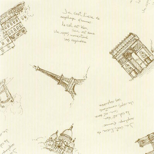 パリ包装紙−1 50枚×2