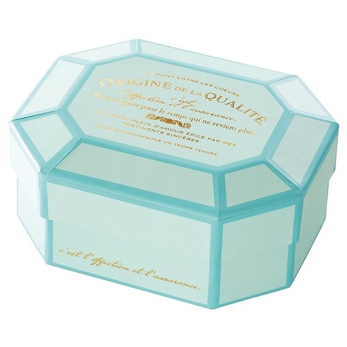 ビジュー貼箱/ブルー−S 6個