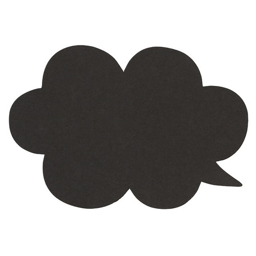 ふきだしPOPカード−3/ブラック 50枚×5