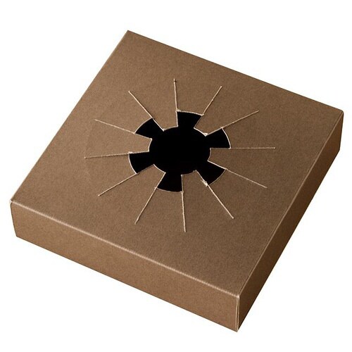 フラワークリアBOXスタンド−茶LL 10枚×3