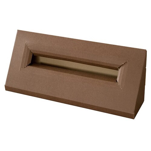 フラワークリアワイドBOX斜めスタンド−茶L×2