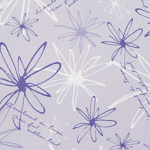 フラワー包装紙/パープル−2 50枚×2