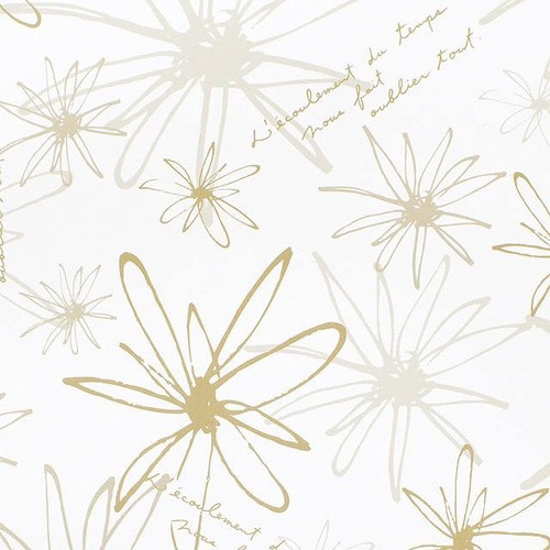 フラワー包装紙/ゴールド−3 50枚