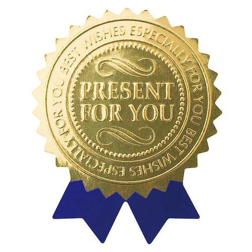 ブルーリボンプレゼントシール−9 100枚×10