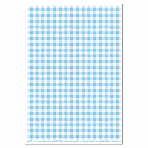 ブルーチェックギフトバッグ−1 50枚