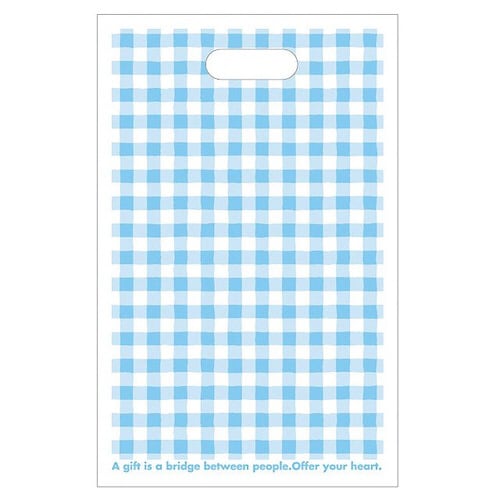 ブル−チェックワッフルバッグ−4 100枚×3