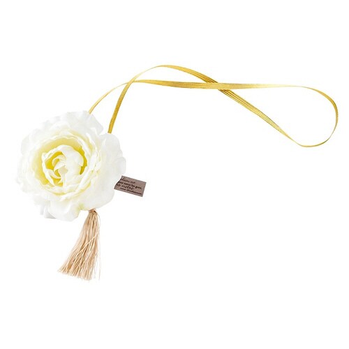 フルリールコサージュホワイトゴムタッグ−15個×2