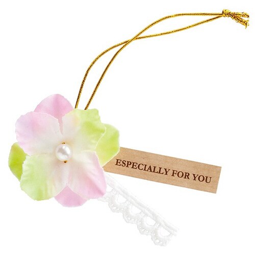 フルリールパーツ付ゴムタッグ−1/ピンク10個×3