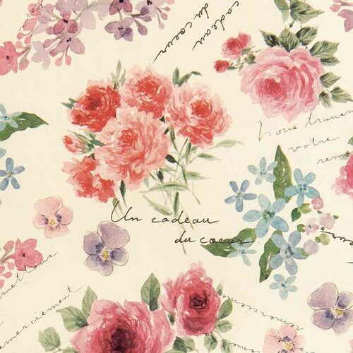 フレンチエレガンスフルール包装紙−1 50枚×2