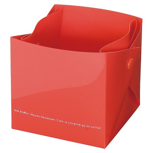 ベーシックキューブPPカップ−レッド 20枚