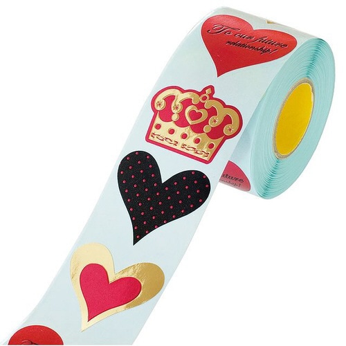 ポップピンクロールシールー1 500枚×2