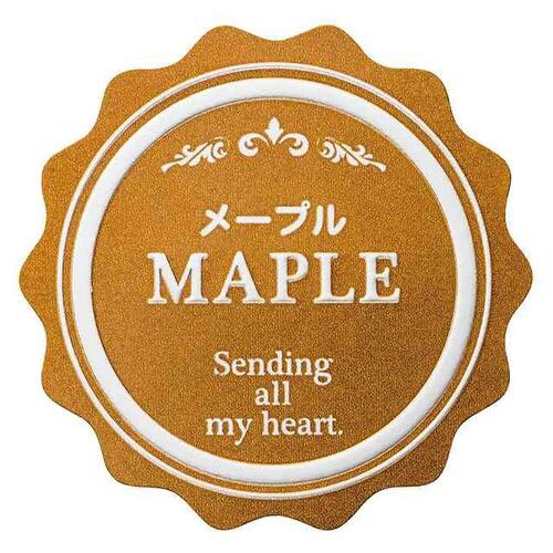 メタリックカラーテイスティシール/メープル×10