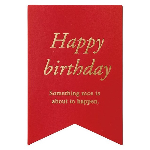 メッセージシール洋風HAPPYBIRTHDAY×5