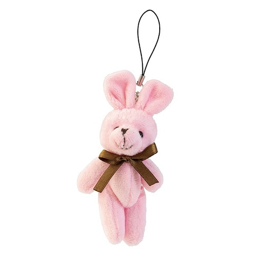 ラブリーストラップ付マスコット−9/ピンクウサギ