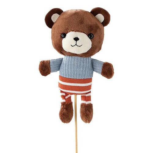 ラブリーマスコットフラワーピック8クマボーダー×2