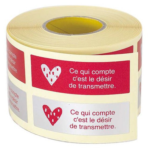 リトルハートロールシール 500枚×2