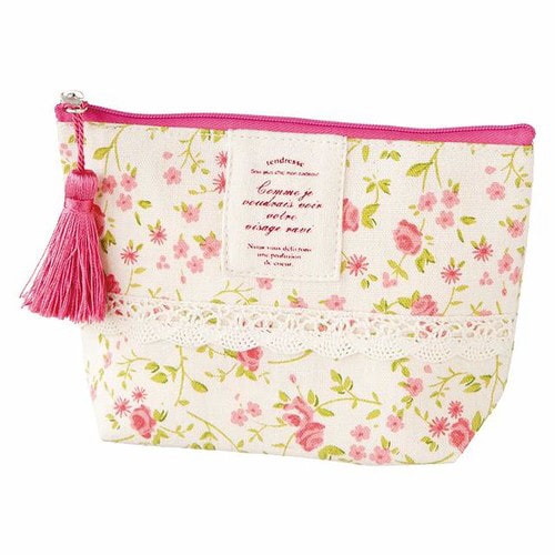 リトルフラワーポーチ−S/タッセルピンク 10枚