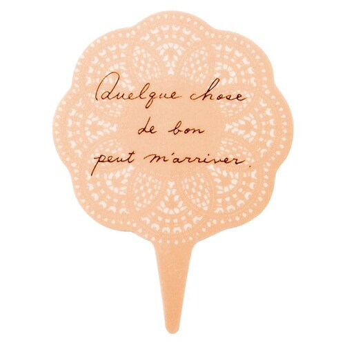 ロマンチックスイートケーキピック 100枚×3