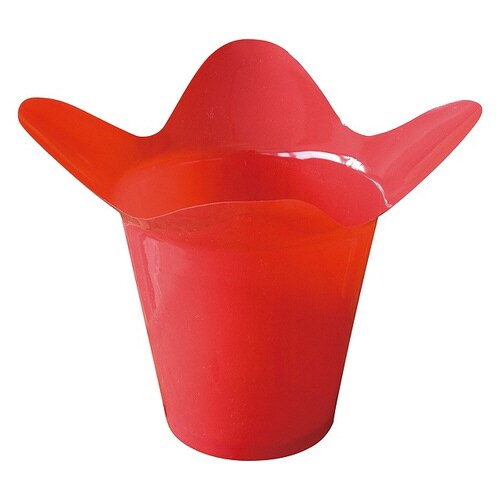 花型ポット/レッド−4 20個×5