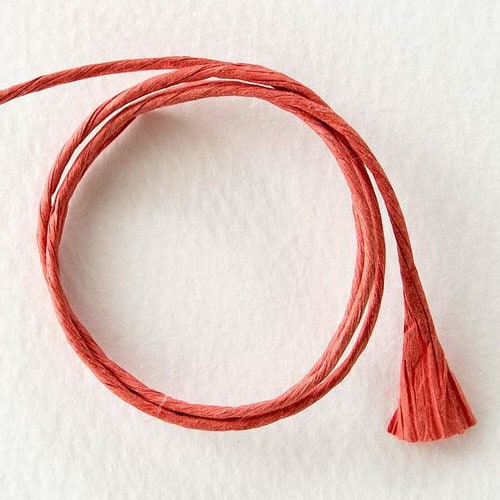 紙ヒモ/赤 1巻×10