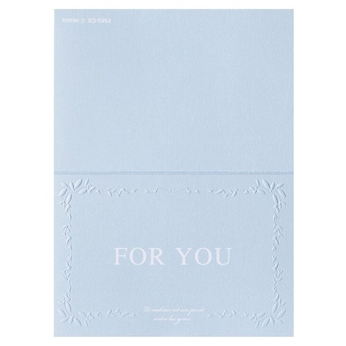 二つ折メッセージギフトカード−6/ブルー20枚×3