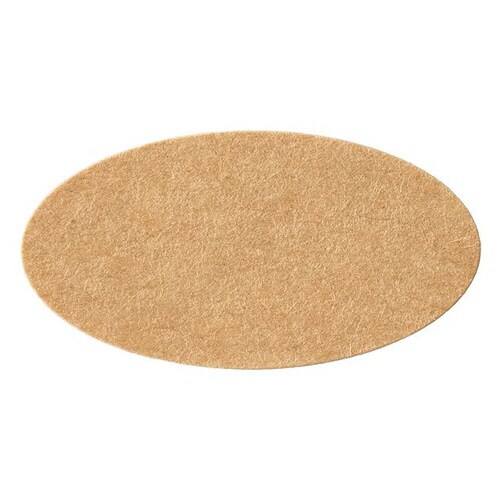 無地クラフトロールシール/楕円−1 500枚×5