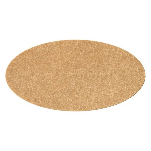 無地クラフトロールシール/楕円−2 500枚×3