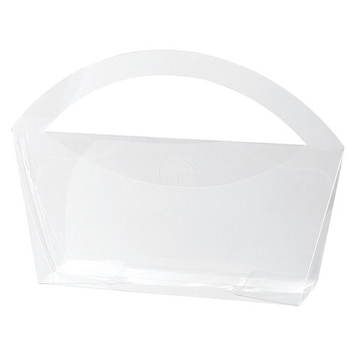 無地ハンドルPETクリアBOX−1 10枚×2