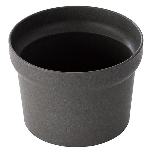 無地バンブーポット−S/ダークグレイ 10個×3