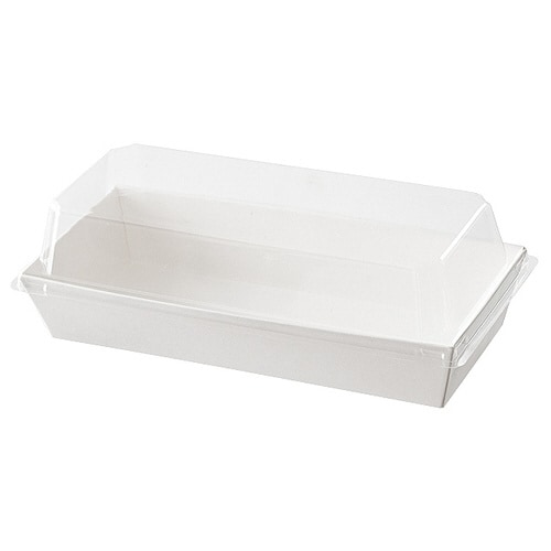 無地フタ付デリボックス/ホワイト−2 50枚×2