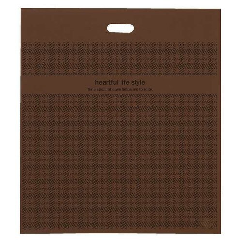 ブラウンチェックPEバッグ−3 50枚