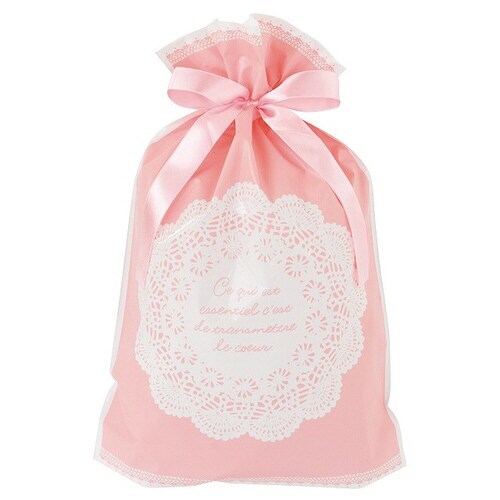 レースリボン付PEギフトバッグ−S 20枚×2