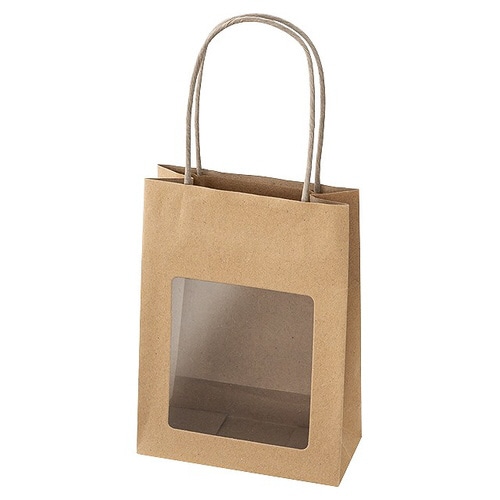 シンプルクオリティ窓付ペーパーバッグ−320枚×2