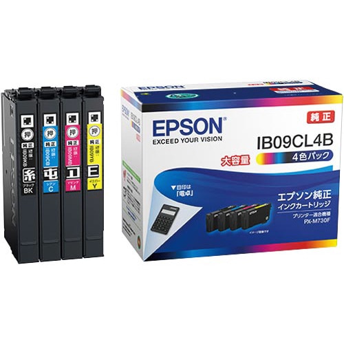 純正インクカートリッジ IB09CL4B 4色P